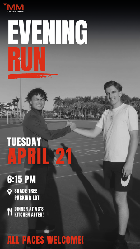 Evening Run Event promotion design